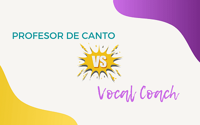 ¿Cuál es la diferencia entre un profesor de canto y un vocal coach?